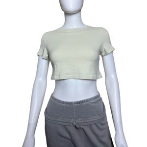SKIMS Bone Crop Top Size: L